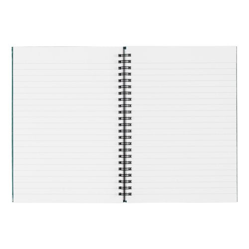 5 Star Wirebound Hardback Notebook Ruled A5 140 Page Teal (Pack of 5) 943453
