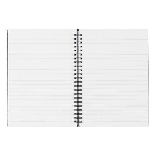 5 Star Wirebound Hardback Notebook Ruled A5 140 Page Indigo (Pack of 5) 943458