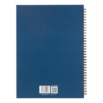 5 Star Wirebound Hardback Notebook Ruled A4 140 Page Indigo (Pack of 5) 943482