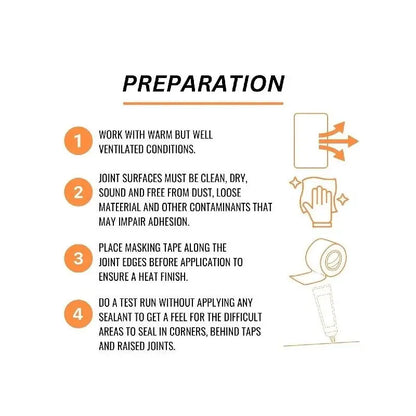 Multipurpose Silicone Sealant 70g White – Flexible Waterproof Sealant