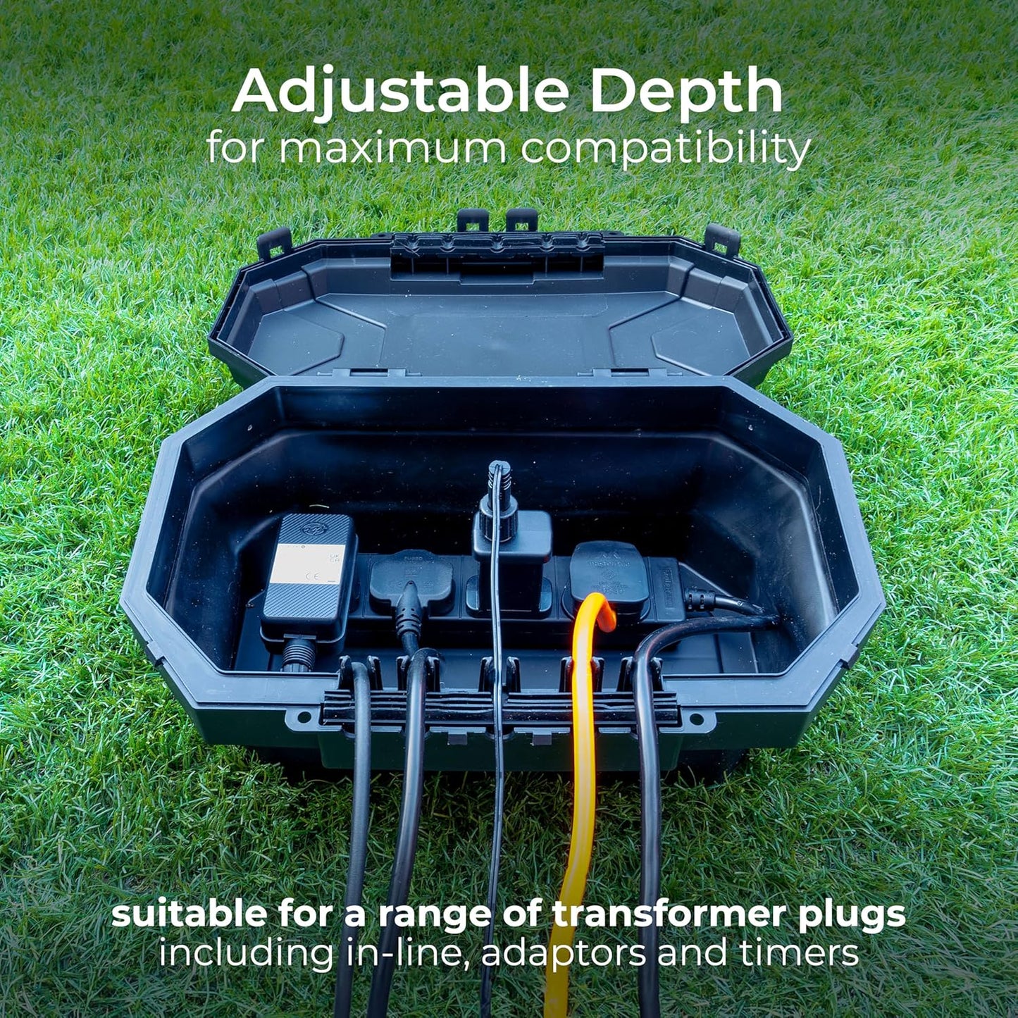 Masterplug Weatherproof Electrical Connection Box & 4 Gang Extension