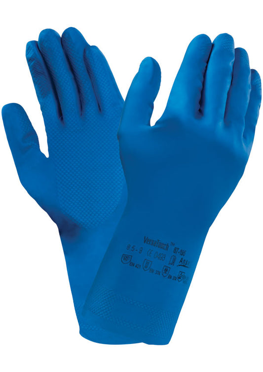 Ansell Versatouch Blue Gloves (Pair) ALL SIZES