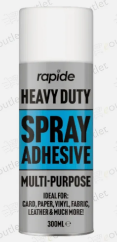 Rapide 300ml Heavy Duty Multi Purpose Aerosol Spray Adhesive.