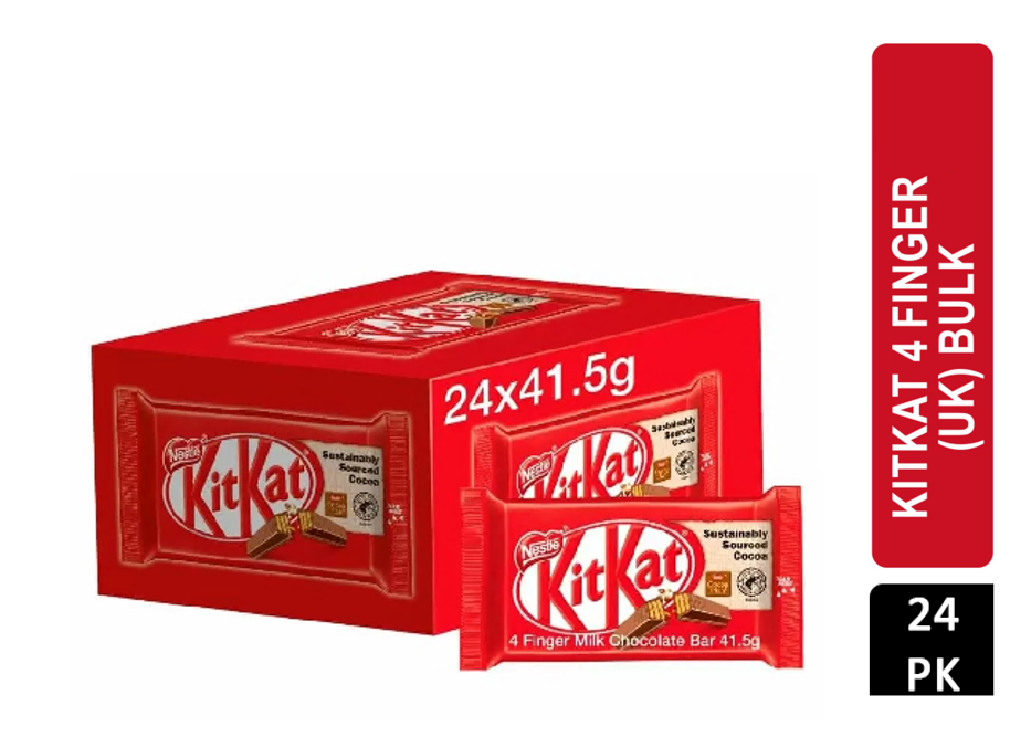 Nestle KitKat Four Finger Milk Chocolate (24 Pack) 12351222 - NWT FM SOLUTIONS