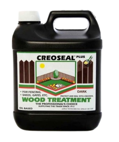 CREOSEAL DARK NUT BROWN Oil Based Fence Timber Paint Creocote 4L