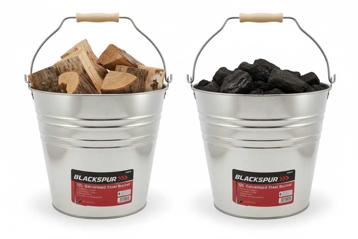 Fixtures Blackspur 12L Galvanised Steel Bucket