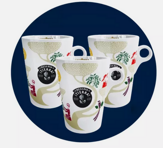 New Lavazza Tierra Coffee Mugs Cups - 10oz 280ml Modo Mio,Tassimo, Nespresso