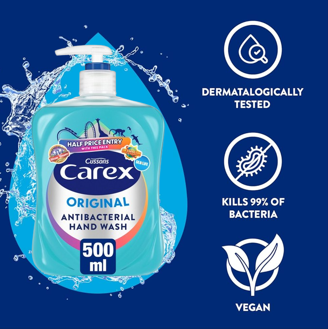 Carex Anti Bacterial Handwash 500ml