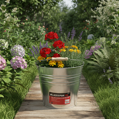 Fixtures Blackspur 12L Galvanised Steel Bucket