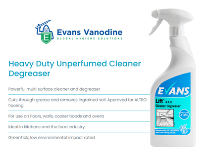 Evans Vanodine Lift RTU Cleaner Degreaser 750ml