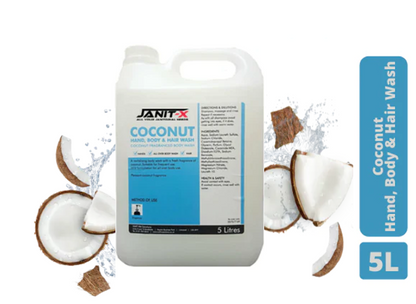 Janit-X Professional Coconut Hand, Body & Hair Wash 5 litre - NWT FM SOLUTIONS