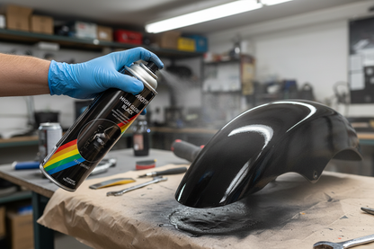 Motip Black Spray Paint HIGH GLOSS | Fast Drying | 1 x 500ml.