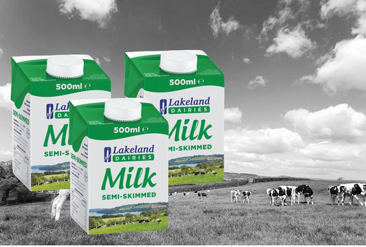 Lakeland Semi-Skimmed Milk 500ml (Pack of 12) - NWT FM SOLUTIONS