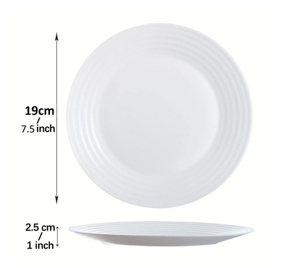 Luminarc Harena Plate Sizes 19cm Dinner Ware Collection