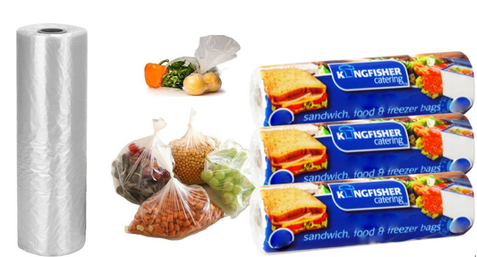 Kingfisher KC45FB Food Freezer Sandwich Bags Giant Roll Of 45 {30.5cm x 30cm}