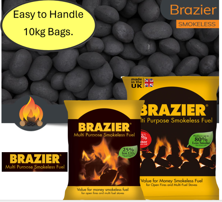 Brazier Premium Smokeless Coal 10kg