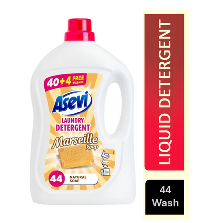 Asevi Laundry Detergent & Cleanser 2376ML, 44W, Marseille Soap
