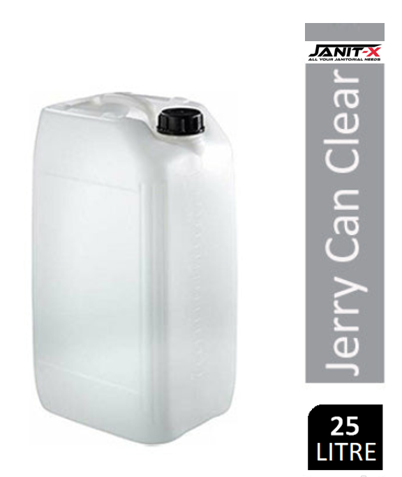 Janit-X 25L EcoStacker Container/Jerry Can CLEAR Includes Screw Top {Food Compliant} - NWT FM SOLUTIONS