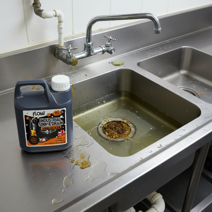 Flow Chemicals Industrial Strength Sink and Drain Unblocker | 1 Litre