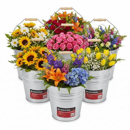 Fixtures Blackspur 12L Galvanised Steel Bucket
