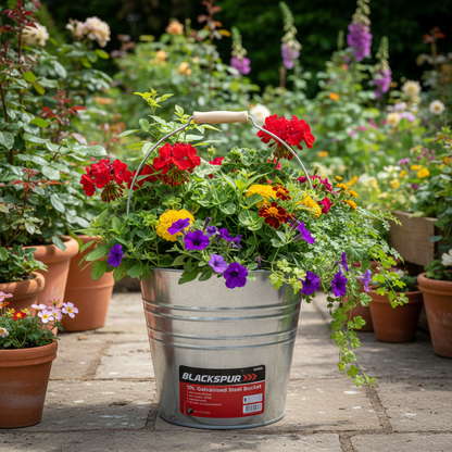 Fixtures Blackspur 10L Galvanised Steel Bucket