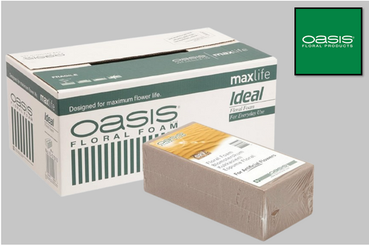 OASIS® SEC Dry Foam Shrink Wrapped Brick - L:23 x W:11 x H:7.5cm