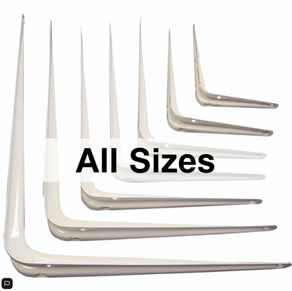 Fixtures London Shelf Brackets | 10 Pack | White | All Sizes