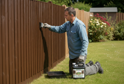 Creoseal Dark Brown Oil Based Fence Timber Paint Creocote | 4L Tub