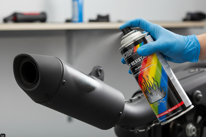Motip M04031 Heat Resistant Lacquer-Black | Black | 1 x 400 ml
