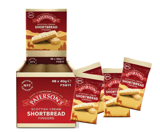 Patersons Scottish Cream Shortbread Fingers Mini Packs 40g (Pack of 48)