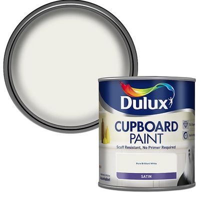 Dulux Retail Cupboard Paint Pure Brilliant White 600Ml