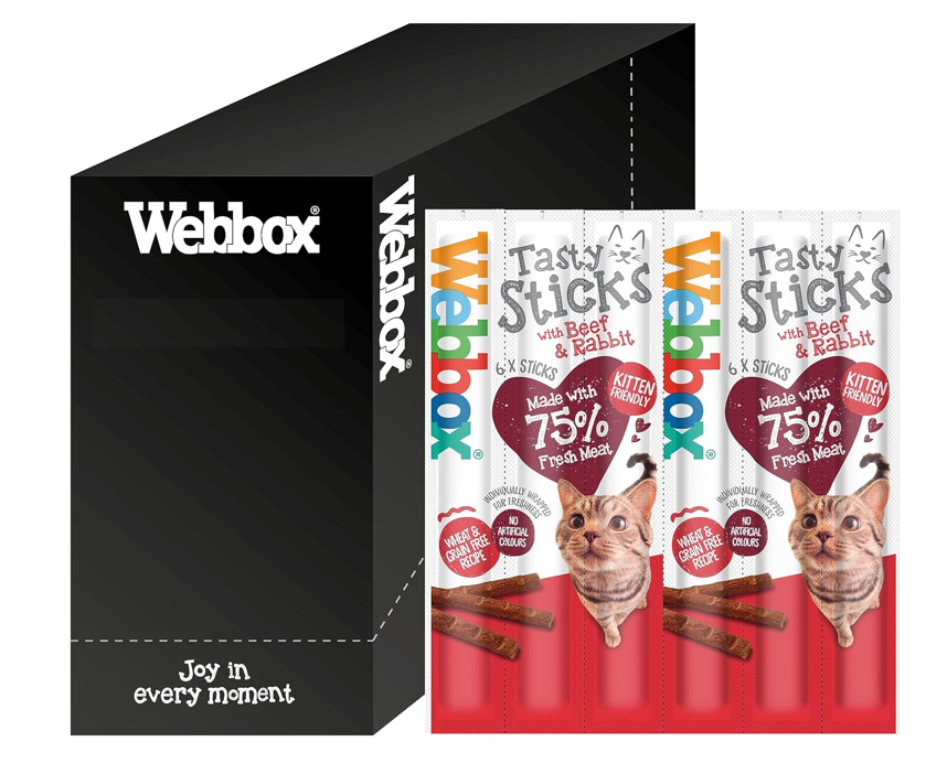 Webbox Cats Tasty Sticks Beef & Rabbit 6 Pack