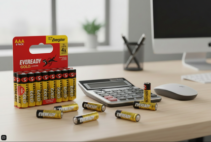 Eveready AAA Alkaline Gold | 4 x Extra Life | 8 Pack