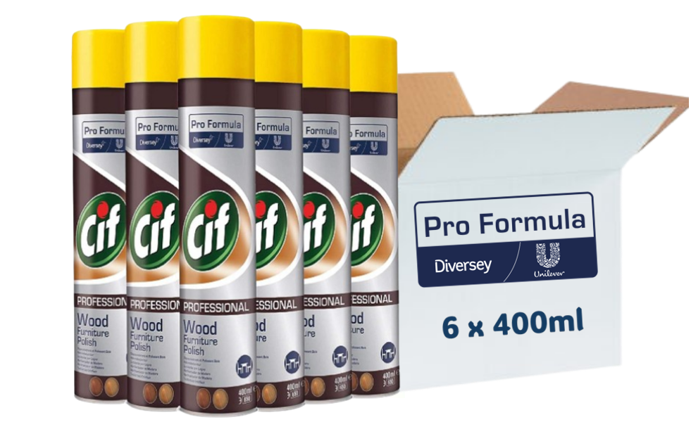 Cif Pro-Formula Professional Wood Furniture Polish LARGE 400ml