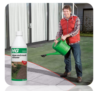 HG Algae & Mould Remover Concentrate 1L | Patio Cleaner | Covers 200m2