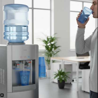 Belgravia 7oz (20cl) Blue Water Cups (Translucide) 50's