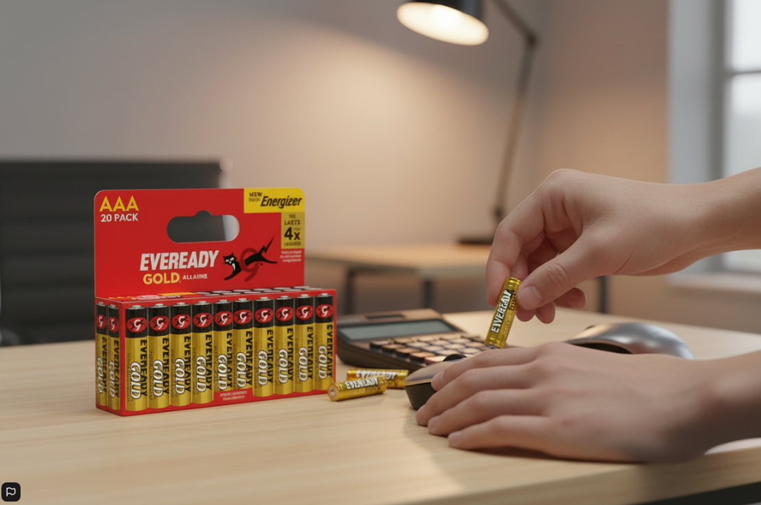 Eveready AAA Alkaline Gold | 4 x Extra Life | 20 Pack