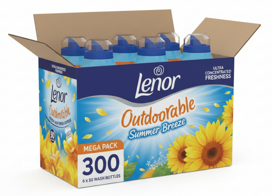 Lenor Outdoorable Summer Breeze Fabric Conditioner Liquid 50 Washes