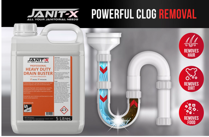 Janit-X Professional HD Drain Buster Sink & Pipe Unblocker 5L