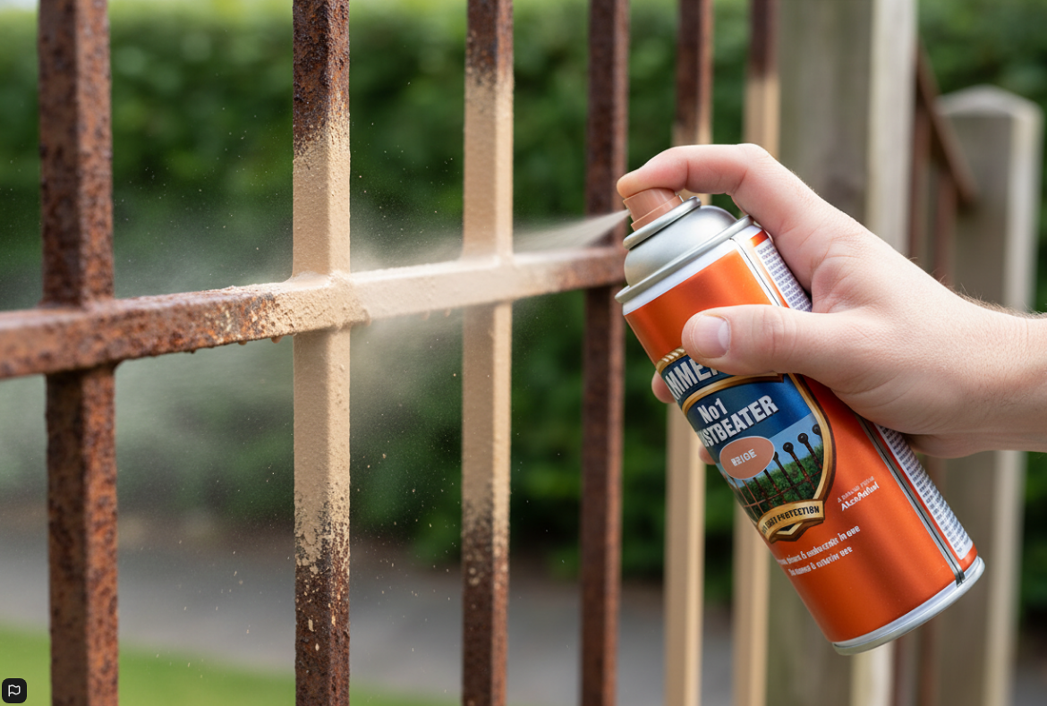 Hammerite Direct to Rust Primer and Undercoat | 1 x 400ml | Beige