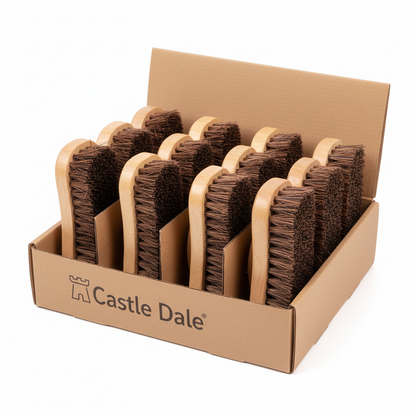 Castledale Hand Held Scrubbing Brush | CD-3031 | Stiff Natural Bassine Bristles