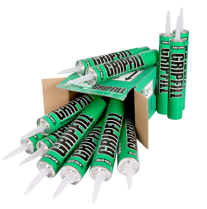 EVO-STIK GRIPFILL Gap Filling Adhesive | Bonds almost any surface | Buff 350ml