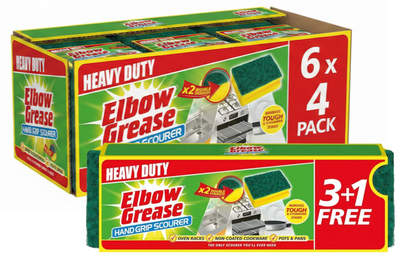 Elbow Greasehand Grip Scourer 4Pk
