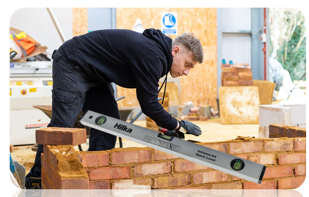 Hilka Tools Branded Spirit Level | Tough Aluminium Frame | 24"(600mm)