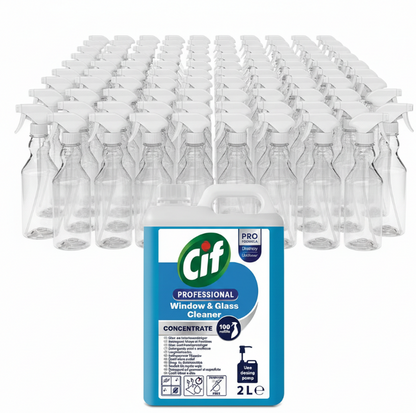 CIF Pro Formula Window & Glass Cleaner CONCENTRATE 2 Litre (100 refills)