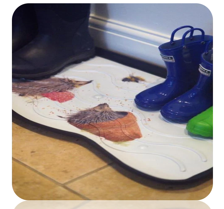 Bree Merryn Printed Hedgehog Utility Tray | 38cm x 75cm | Boot & Shoe Tidy