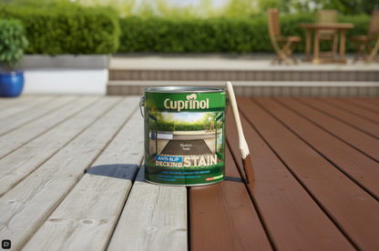 Cuprinol 2.5L Anti Slip Decking Stain Boston Teak