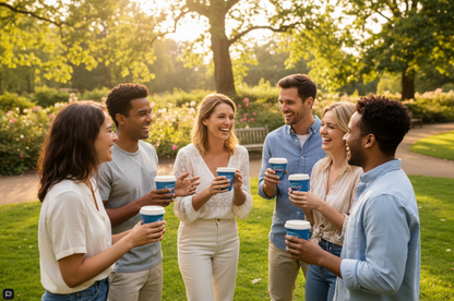 Tetley On The Go 300's - Includes Cups, Teabags, & Lids