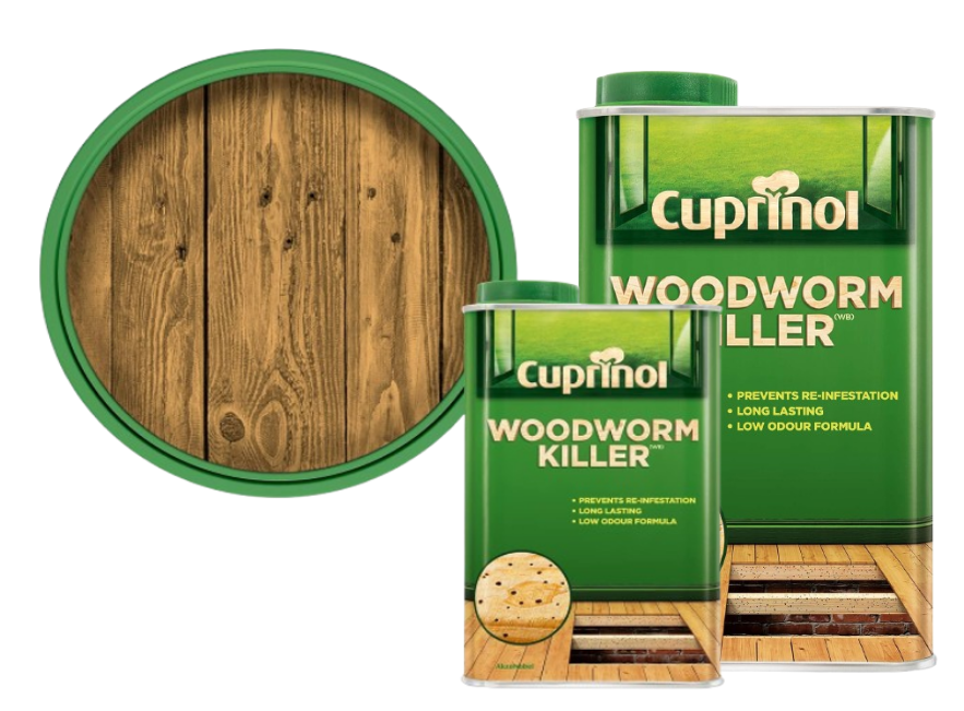 Cuprinol 5 Litre Low Odour Woodworm Killer - Natural