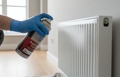 Ronseal Quick Drying Radiator Spray Paint White Gloss 400Ml